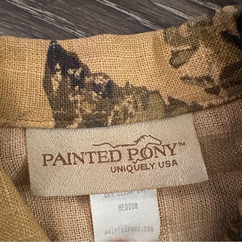 Painted Pony Linen Jacket - Picture 5 of 9